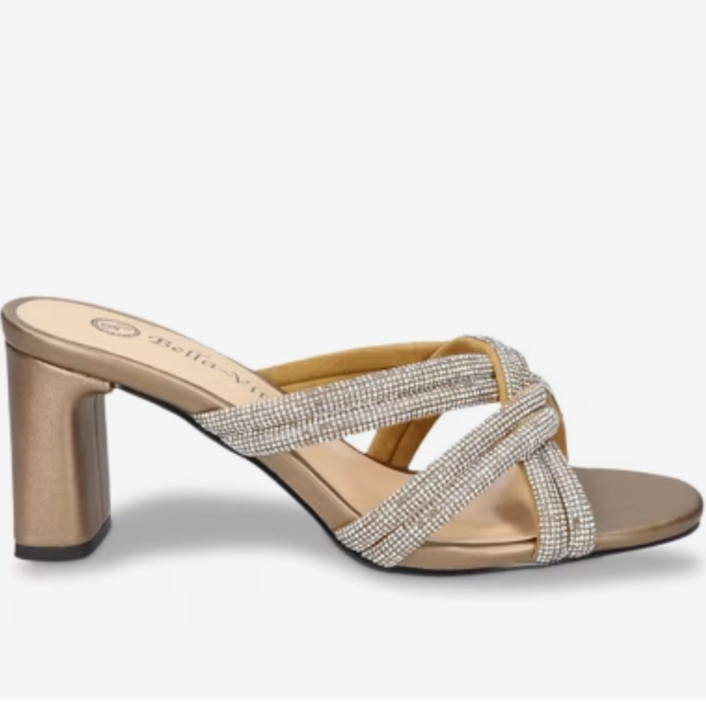 Bella Vita Women's Metallic Heeled Sandals